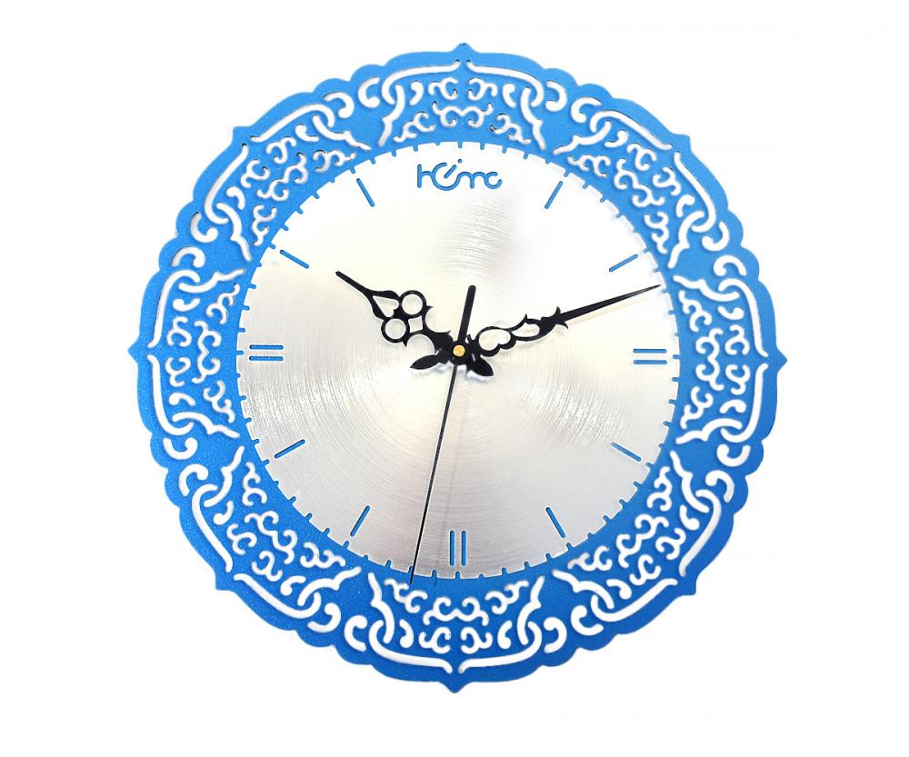 Diamante Blue & White Designer Wall Clock for Home | Living Room | Bedroom | Office Makes an Accent Statement in Your Home or as a Gift