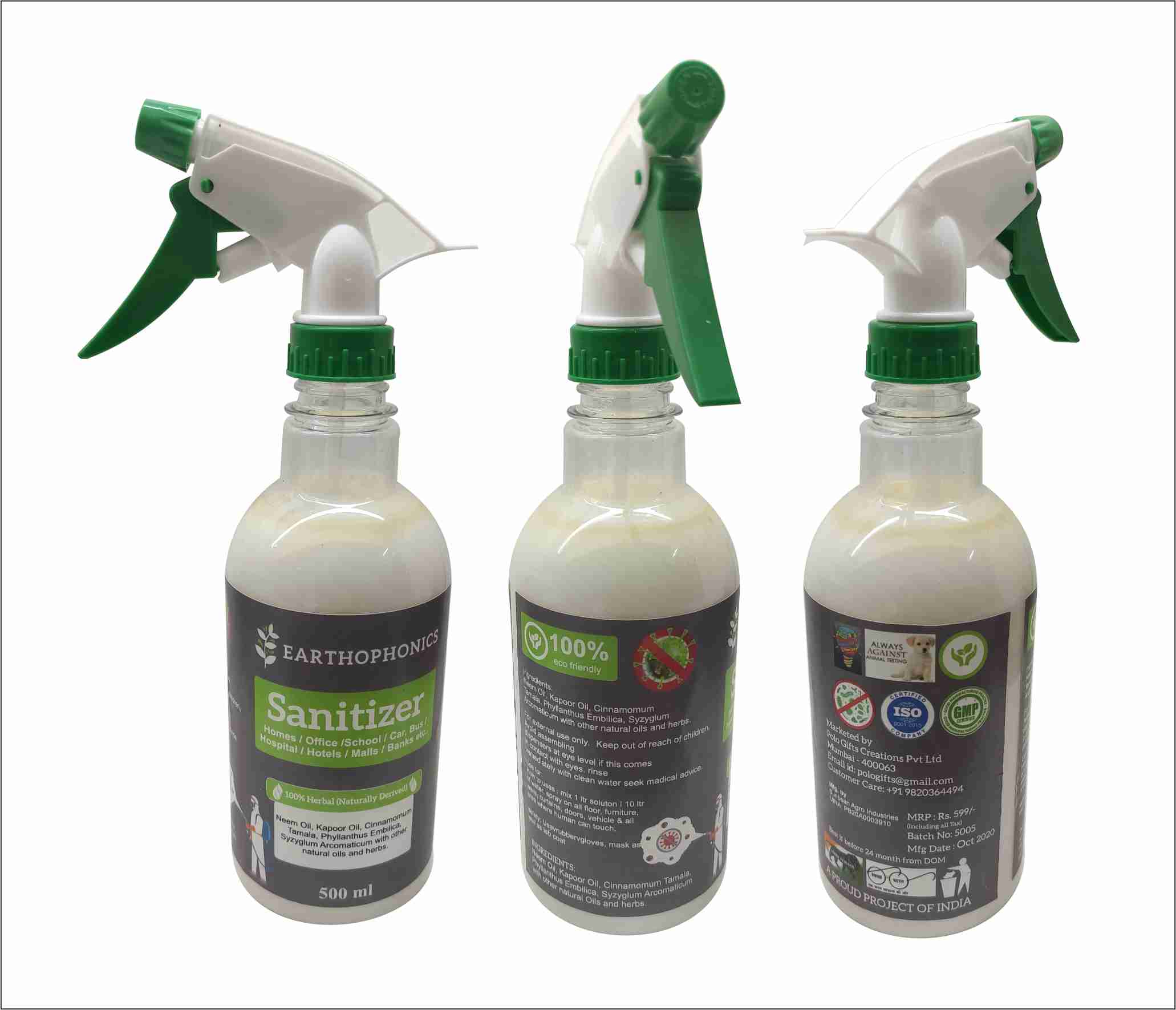 EARTHOPHONICS HERBAL SANITIZER  SPRAY